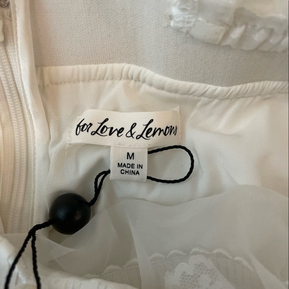 For Love & Lemons White Dress - M - Picture 2 of 6